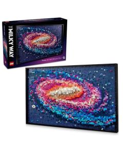 LEGO® Art Galaxia Vía Láctea Arte Mural - CREA un Cuadro Tridimensional Inspirado en el Universo y la astronomía Set de construcción Ideal para Amantes del Arte, decoración y el Espacio 31212